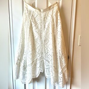 White Eyelet Skirt from Anthropologie
